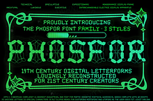 Phosfor Font Family | 3 Styles