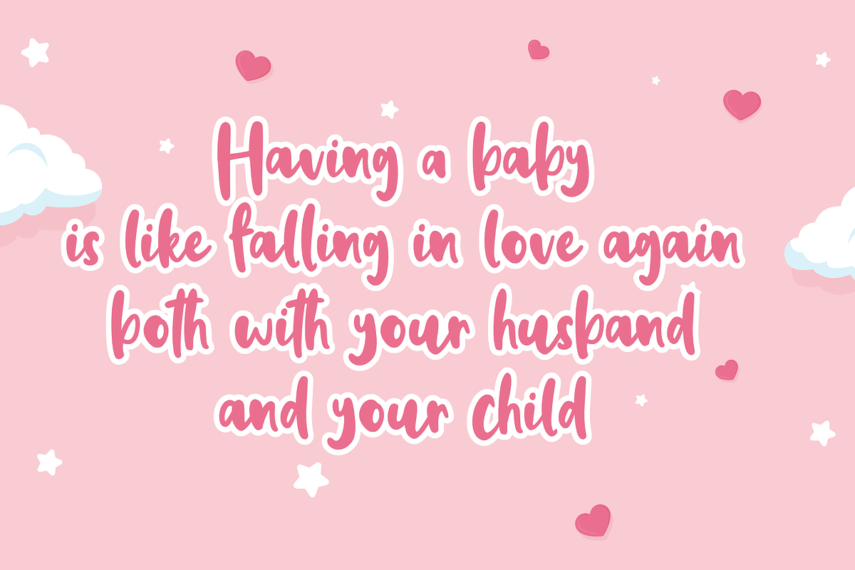 Baby Angella, a Script Font by Silverdav (Photo 3 of 6)