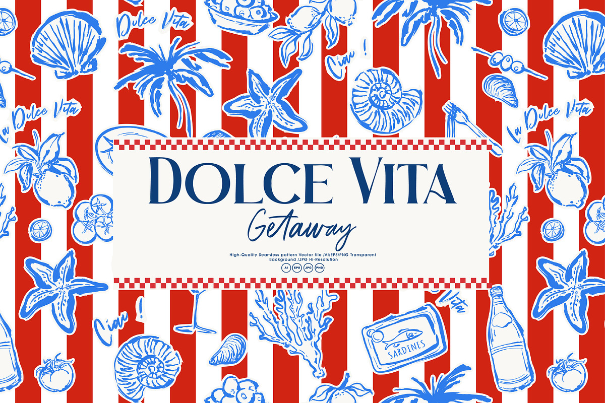 Dolce Vita Getaway, a Pattern Graphic by MSNTY STUDIOX (Photo 3 of 30)