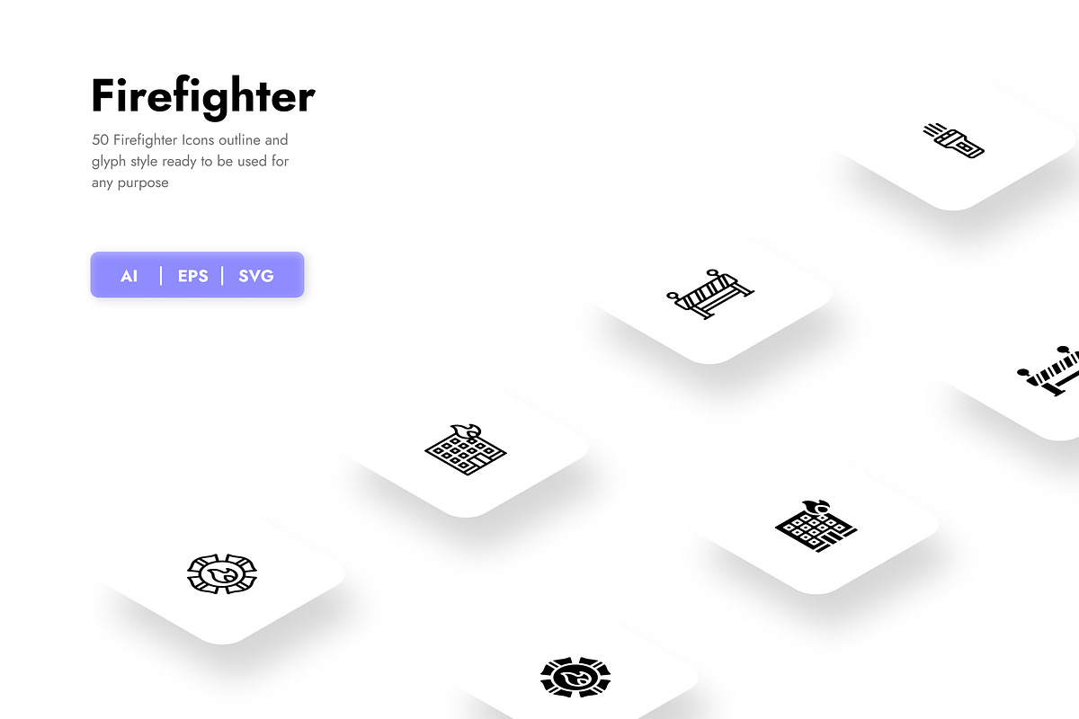 Firefighter Icons, a Duotone Icon by HacaStudio (Photo 1 of 3)