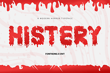 Histery - Modern Horror Typeface
