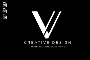 Minimal Letter VV Logo Design, a Branding & Logo Template by SaaDesigns
