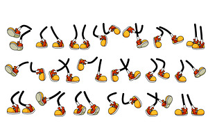 Cartoon mascot legs and foots, a Person Illustration by Vector Tradition