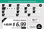 Flat E-commerce Web Buttons/Elements, a Templates & Theme by Saif71 - Shop (Thumbnail 2 of 3)