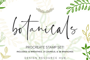 Botanical Procreate Stamps