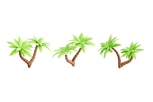 Palm Tree 3d Render - Tropical Plant