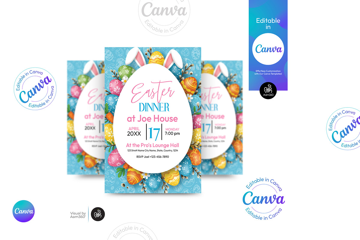 Easter Party Flyer Template, a Flyer Template by Aam360 (Photo 1 of 3)