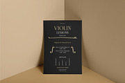 Violin Lessons Flyer, a Flyer Template by FaraHelal (Thumbnail 2 of 3)