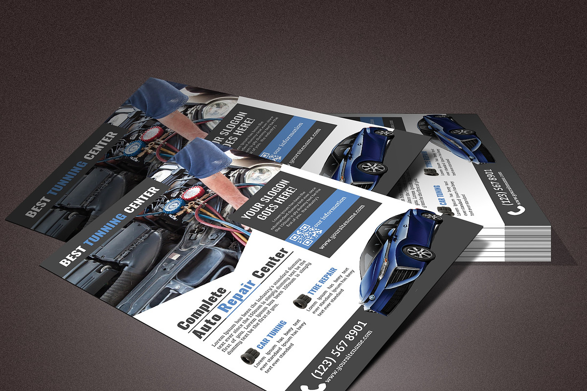 Car Repair Flyer Template, a Flyer Template by TheGraphicsWorld (Photo 2 of 3)