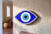 Evil eye charm - 3d papercraft, a Print Template by PAPER amaze (Thumbnail 1 of 5)
