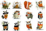 Watercolor nursery animals clipart, an Icon by Designworld (Thumbnail 2 of 5)