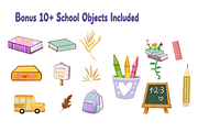 Back to School Design Bundle, an Education Illustration by FaliushViktoriaArtist (Thumbnail 4 of 13)
