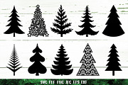 Christmas Tree Silhouette Set, a Graphic by Digital_Craftyfox (Thumbnail 11 of 20)