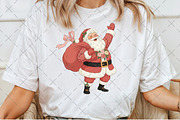Faux Embroidery Joyful Santa Claus, an Illustration by Craft Nest (Thumbnail 3 of 6)