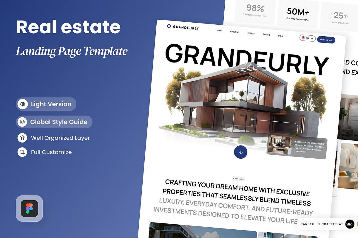 Grandeurly -Real Estate Landing Page