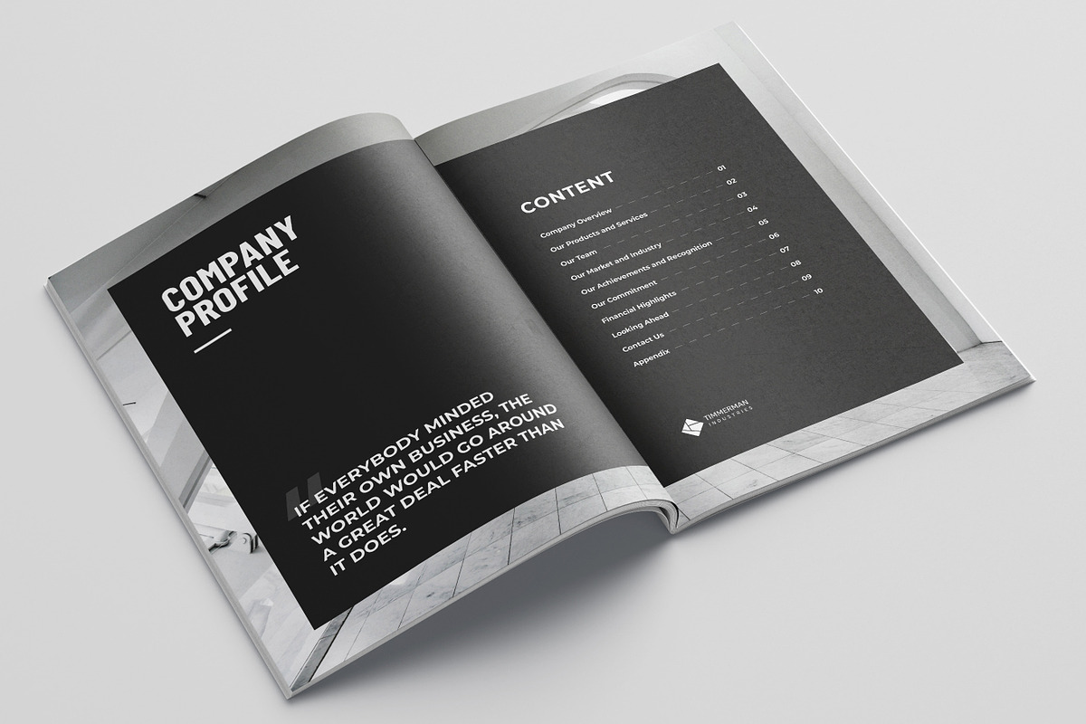 Business Profile Template | Canva, a Brochure Template by DesVert (Photo 2 of 6)