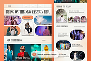 Fashion Trend Landing Page, a Landing Page Template by SLAB! Design (Thumbnail 2 of 4)