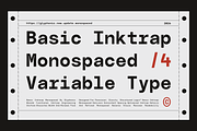 GC Basic Inktrap - Monospace, a Sans Serif Font by Glyphonic (Thumbnail 1 of 15)