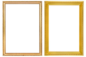 Vintage gold picture frames