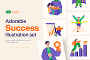 Success Illustration Art Set, a Person Illustration by Brickclay (Thumbnail 1 of 9)
