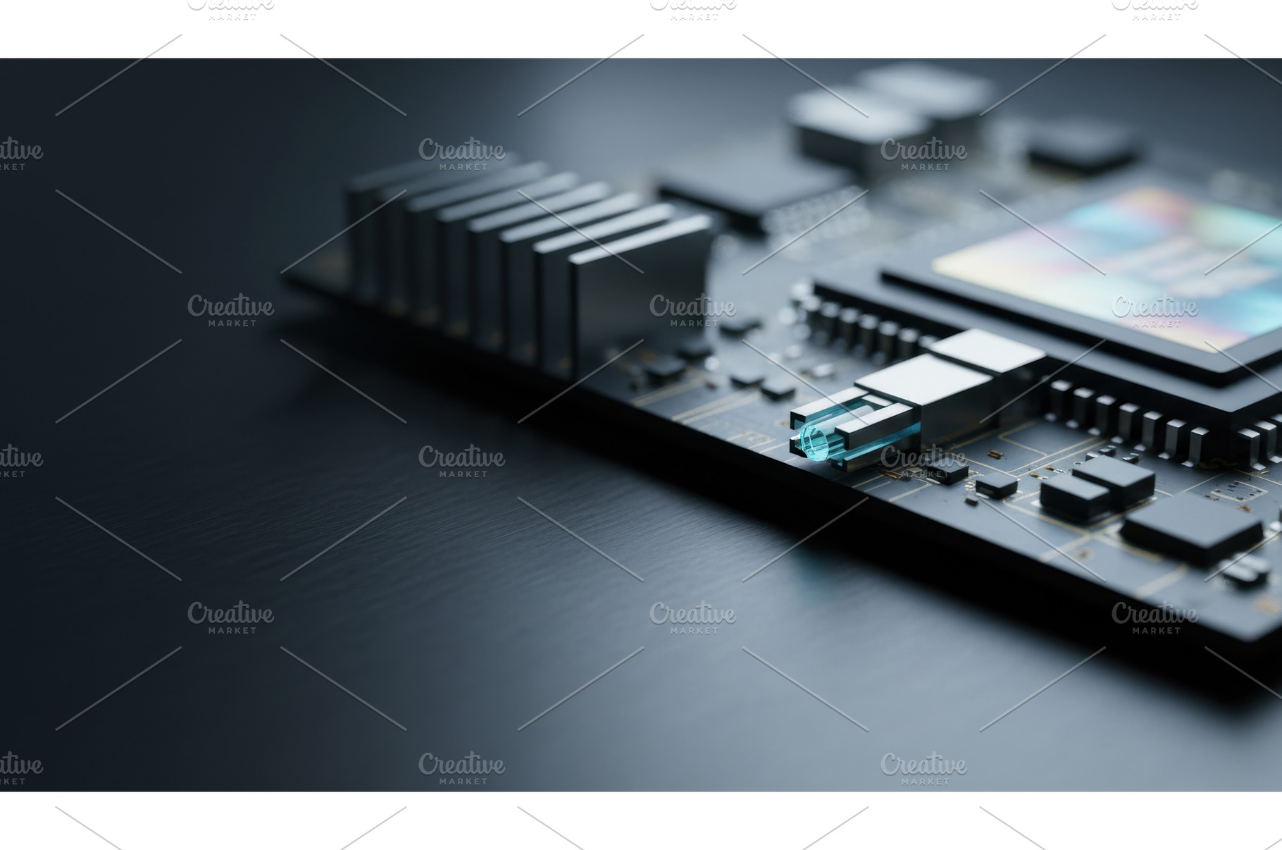 Electronic motherboard with, a Technology Photo by Igor Tichonow
