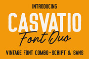 Casvatio Font Duo Script Sans, a Script Font by Maulana Creative (Thumbnail 1 of 7)
