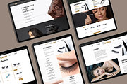 Elegant Lashes Website for Wix, a Landing Page Template by Parrot Designs (Thumbnail 2 of 4)