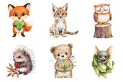 Cute Little Animal Clipart, Woodland, an Illustration by CreationArt (Thumbnail 5 of 5)