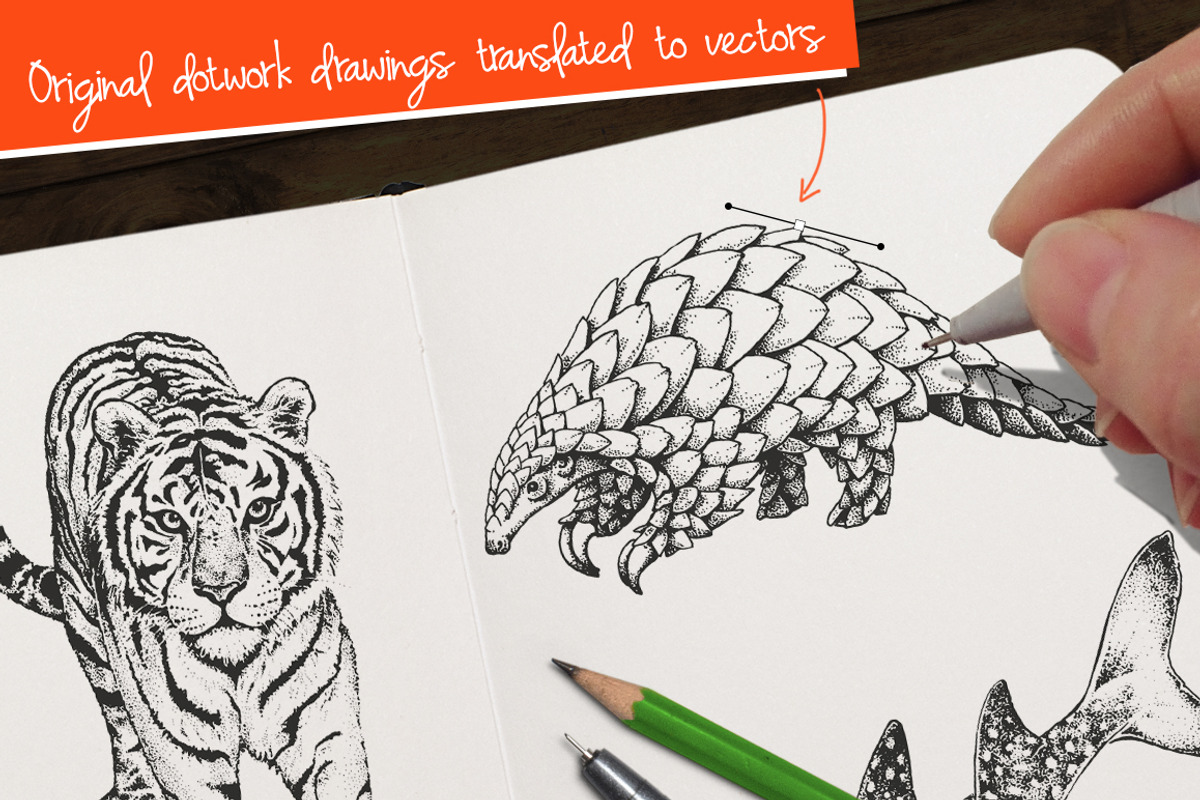 Dotwork Endangered Animals, an Animal Illustration by nordicworker (Photo 3 of 5)