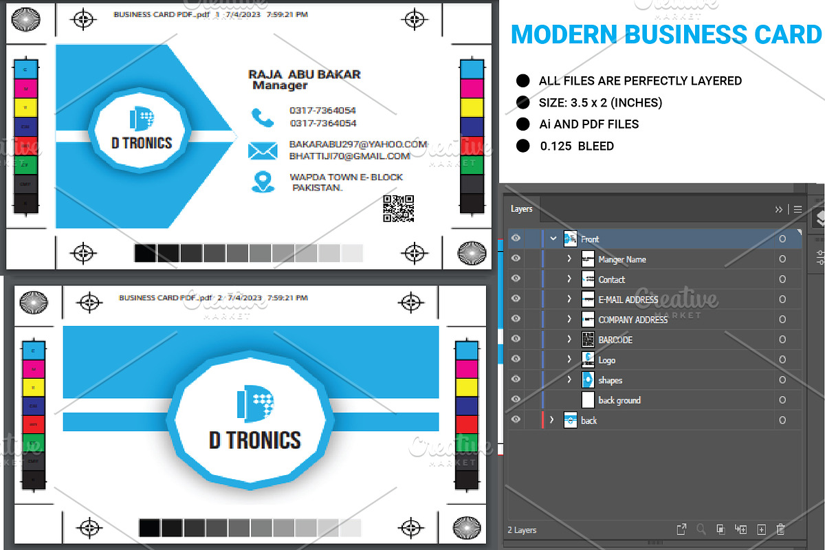 Premium Business Card Design, a Business Card Template by Design Fusion (Photo 2 of 3)