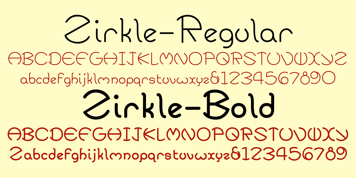 Zirkle, a Font by Ingrimayne Type (Photo 5 of 9)