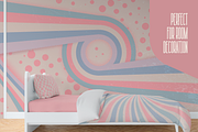 Retro Wallpaper Vector Patterns, a Wallpaper Graphic by PaolaroiDesign (Thumbnail 3 of 6)