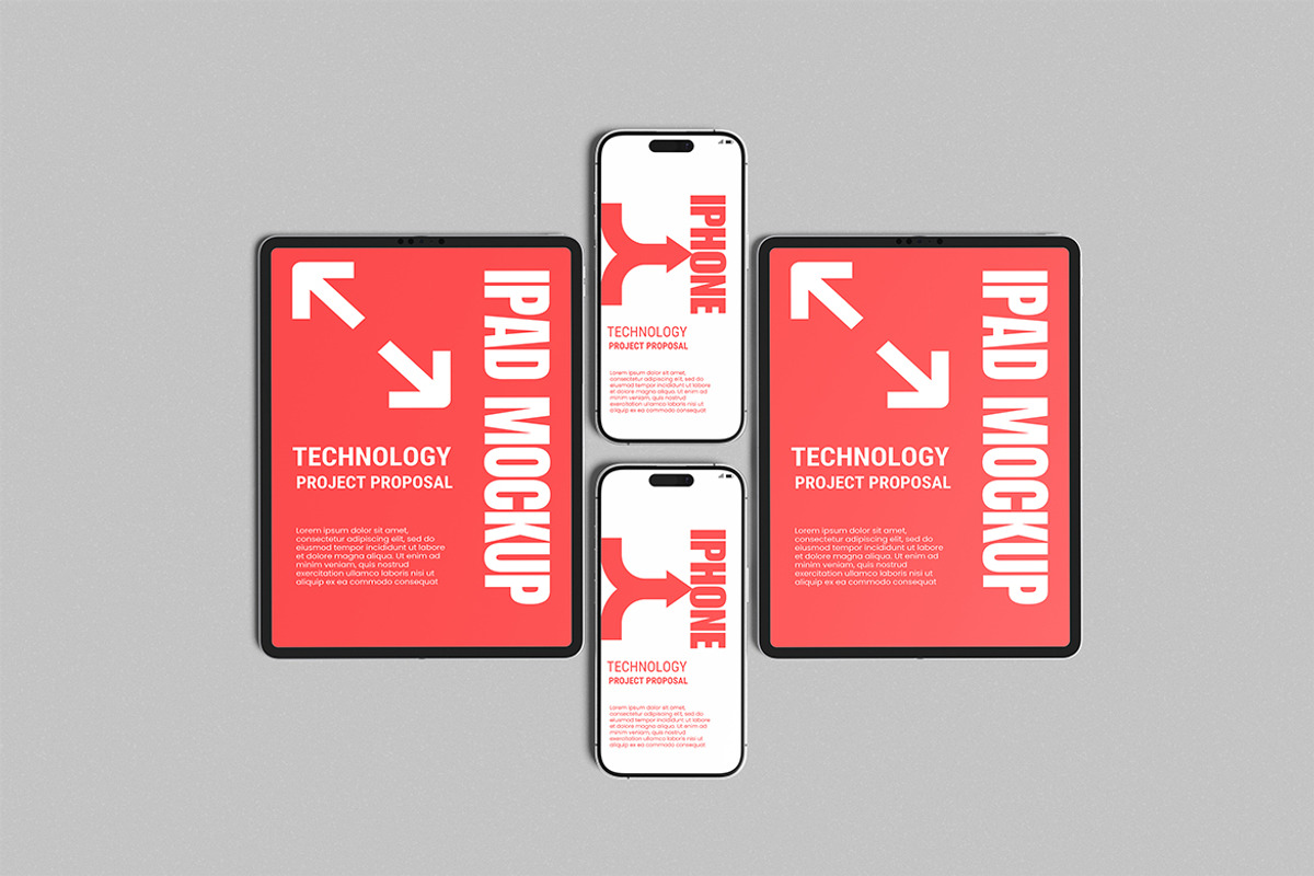 iPhone & iPad Pro Mockup, a Wearable Device Mockup by Pikachudesign (Photo 2 of 5)