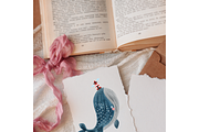 Watercolor Ocean Clipart, an Animal Illustration by Oleksandra Illustrates (Thumbnail 18 of 21)