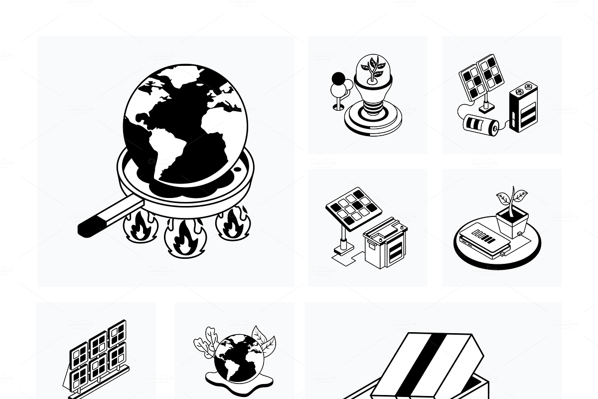 Animated Isometric Ecosystem Icons, a Duotone Icon by Vectors Market (Photo 9 of 12)