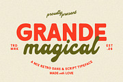 Grande Magical Charming Retro, a Sans Serif Font by Heinzel Std (Thumbnail 1 of 14)