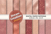 Rose Gold Glitter Texture Paper, a Texture Graphic by Dream Creation (Thumbnail 1 of 5)