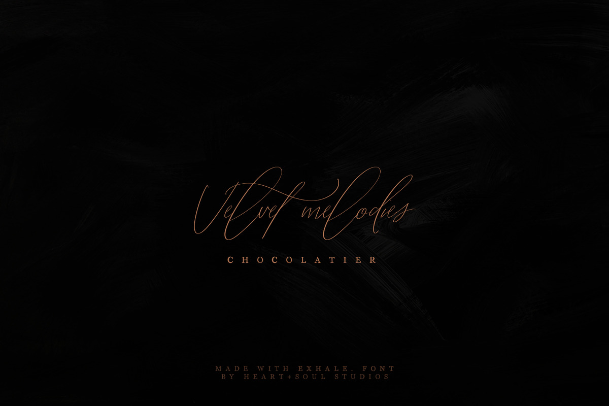 exhale. | calligraphy script font preview 5