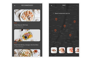 Food Order & Delivery UI Kit XD