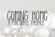 Coming Home - a sans serif font, a Sans Serif Font by Design av MAD (Thumbnail 1 of 6)