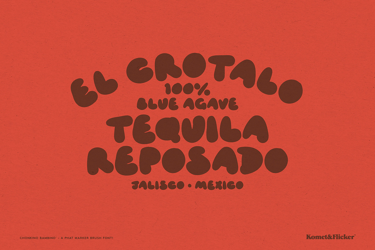Chonkino Bambino - A Phat Brush Font, a Handwritten Font by Komet & Flicker (Photo 6 of 10)