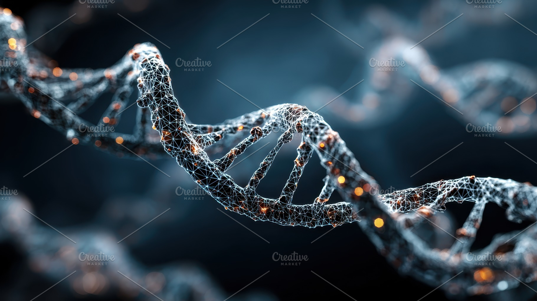 DNA helix structure genetic code sci, a Photo by Pixeness Studio