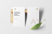 Vertical Business Card Mockup, an Advertising Mockup by zpackcreative (Thumbnail 1 of 4)