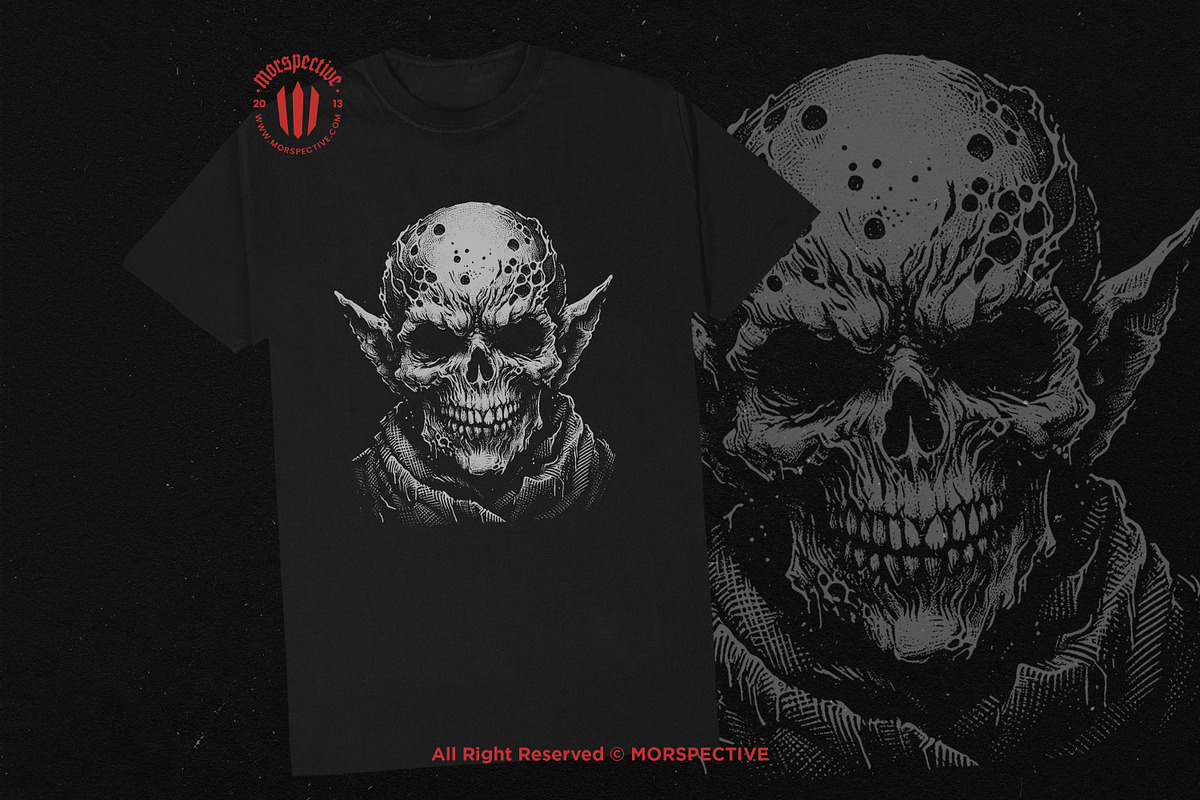10 Bundle Dark Art Skull Goblin Orc, an Illustration by Morspective (Photo 2 of 7)