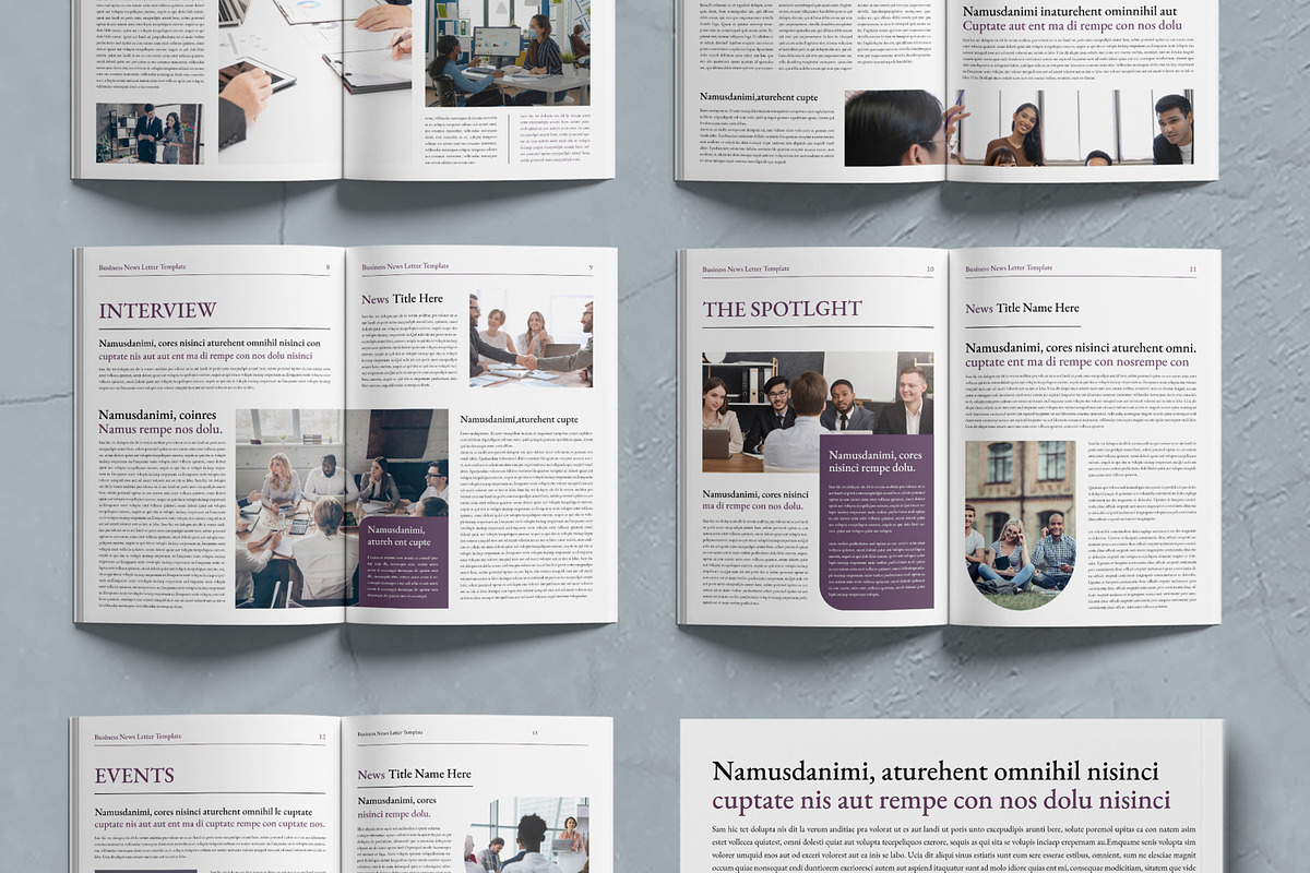 Newsletter Template, a Magazine Template by MightyDesign (Photo 3 of 7)