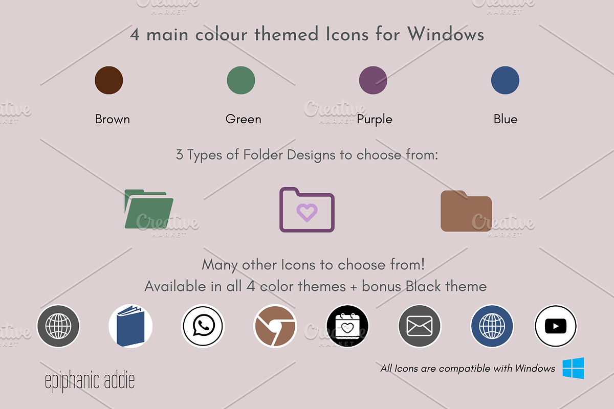 Aesthetic Laptop Wallpaper and Icons, a Design Template by Epiphanic Addie (Photo 4 of 6)