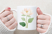 Neutral Bloom Watercolor Flowers Set, an Illustration by Sublimation Artist (Thumbnail 5 of 6)