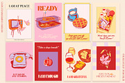 Retro Picnic & Affirmations Posters, a Food Illustration by nadispasibenko (Thumbnail 5 of 14)