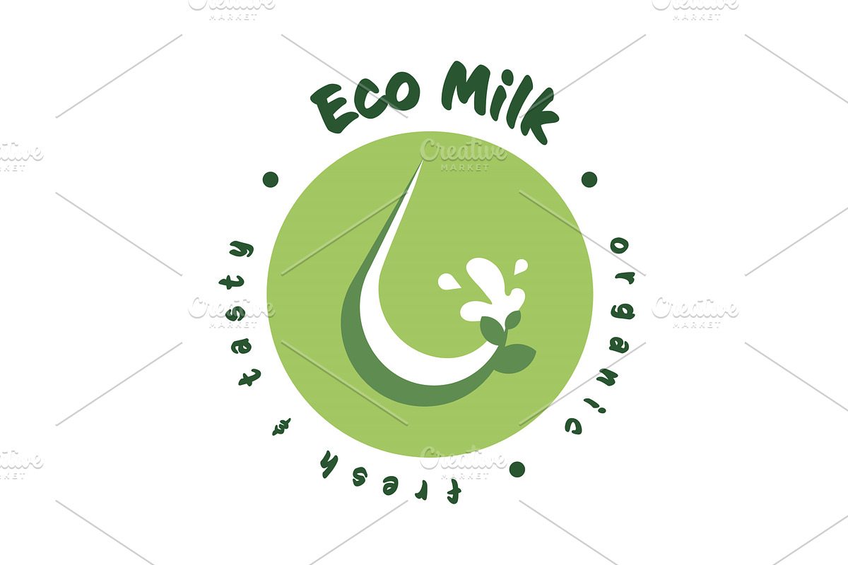 Promoting eco-friendly milk through, a Food Illustration by okskukuruza