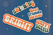 Happie Vintage - Psychedelic Display, a Sans Serif Font by Bentype Studio (Thumbnail 6 of 7)